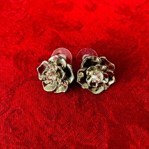 Charming silver retro earrings. EUC
